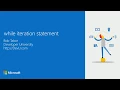 12 While Iteration Statement