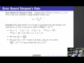 Calculus II Lecture 14 V5 Error in Simpsons Rule