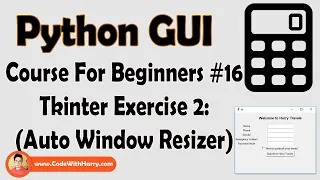 Python GUI Exercise 2 Window Resizer GUI Python Tkinter GUI Tutorial In Hindi