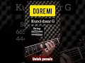 Doremi chord G untuk pemula #shorts
