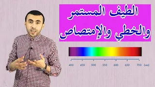 الفيزياء الحديثه Episode 12 ميكانيكا الكوانتم الطيف الخطي والطيف المستمر 