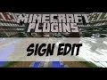 Minecraft Plugin Spotlight SignEdit by TimRoden