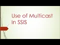 Use of Multicast In SSIS SSIS tutorial for beginners Basics Of SSIS