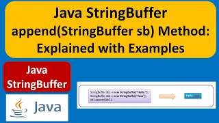 Java StringBuffer append StringBuffer sb Method Explained with Examples Java Tutorial