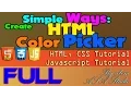 Create HTML Color Picker - Simple Way