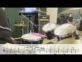 【叩いてみた】真昼の月  / Saucy Dog【ドラム楽譜付き】