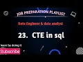 23 CTE in sql server