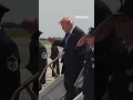 NEW Trump departs AF1 without stopping for questions