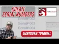 Lightburn Tutorial Create serial numbers using variable text tools