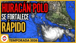 Huracán Polo se fortalece rápido. Podría ser categoría 5. Atentos Michoacán, Colima, Jalisco y BCS.