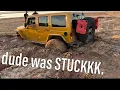 Built Jeep SUPER stuck Sand Hollow Recovery