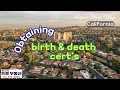 CA birth death certs Laguna Woods
