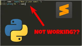 How to receive input in Sublime Text 3 Python