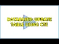 Databases UPDATE table using CTE