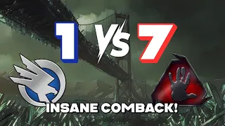 EPIC 1 Vs 7 Brutal AI 8 Player Map INSANE COMEBACK Bordertown Beatdown 