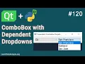Create a Dependent Combo Box PyQt5 Tutorial