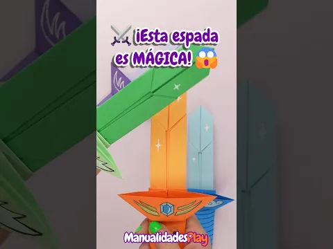 ⚔️ ¡Esta espada de papel es mágica! 😱