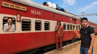 Extreme HIDE AND SEEK Challenge In Full Train 🚂- winner Wins 50000 - पूरी ट्रेन में ही छुप गए