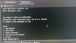 Mobile Banking java Project with oop