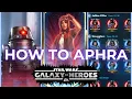 How to Zeta Mod and Omicron Aphra in SWGOH