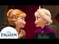 Anna and Elsa Reunite at a Party Frozen