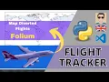 Flight Tracker API Python Code Diverted Flights folium and scatter - geo