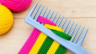 Amazing 6 Superb Woolen Yarn Flower making ideas with Hair Comb | Easy sewing hack