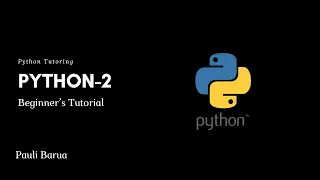 Python For Beginners - Part 2