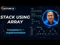 Stack Implementation Using Array Stack in C Lecture 13