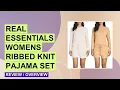 Real Essentials Women s Ribbed Knit Pajama Set Review Comfort Style Test