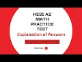 Hesi A2 Math Practice Test Answers and Explanations Kaplan Teas