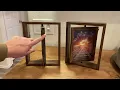 Serwrsw 5x7 Rotating Picture Frame 2 Pack Double Sided Glass