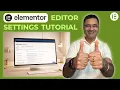 ELEMENTOR SETTINGS GUIDE Complete Configuration for Maximum Performance WordPress Tutorial 2026
