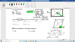 U7D3 Guided Practice - Properties of Special Parallelograms