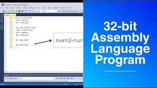 Subtract Program Assembly Language Programming Tutorial Assembly Language Visual Studio Mips