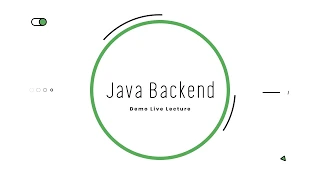 Java Backend Demo Live Lecture GeeksforGeeks