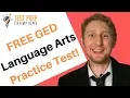 FREE GED Language Arts Practice Test Part 1