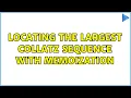 Locating the largest Collatz Sequence with memoization