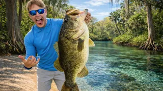 Fishing Deep In A Florida Swamp For Giant Bass