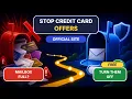How to Stop Pre-Approved Credit Card Offers Free Site