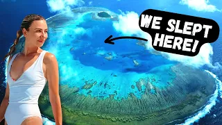 LIVING INSIDE an Island Reef for 48 HOURS!! ⛵️🏝️ (We’re Off-Grid)  Ep 53