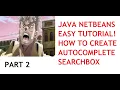 Java NetBeans How To Make a Search Field part 2