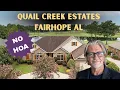 Living in Quail Creek Estates Fairhope AL Neighborhood Tour Amenities