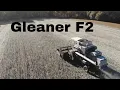 Gleaner F2 Combine Working Hard Harvesting Soy Beans