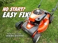 Lawnmower Won t Start Watch This EASY FIX AUTO - CHOKE PROBLEMS