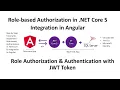 ASP NET Core 5 Web API - Role based Authorization with Angular Role Claim with JWT Token