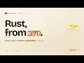 Rust from Zero setup variables functions loops
