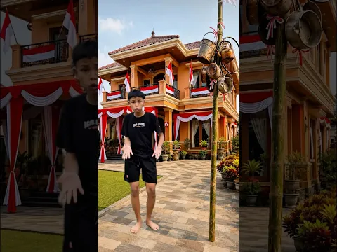 orang kaya vs orang miskin bikin lomba panjat pinang⁉️