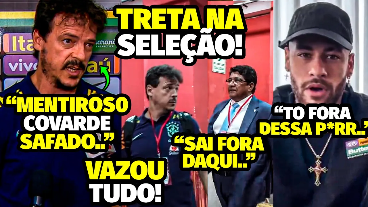 TRETA FEIA! VAZOU O MOTIVO INACEITÁVEL QUE DEMITIU DINIZ DENTRO DA SELEÇÃO E DEIXOU NEYMAR P*T0