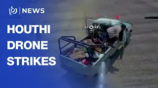 Houthis release footage of drone strikes on Saudi-backed forces in Yemen